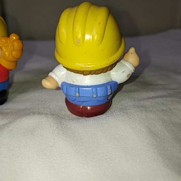 Vintage Little tikes Pair of Construction People 2 - Picture 6 of 7